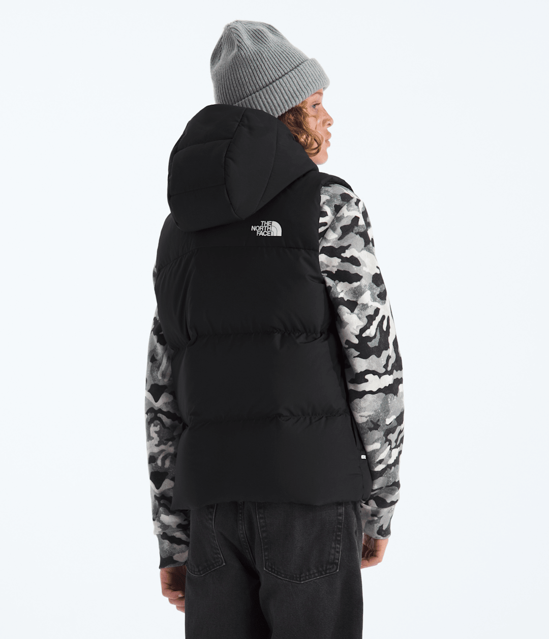Boys’ & Girls’ North Down Hooded Vest TNF Black