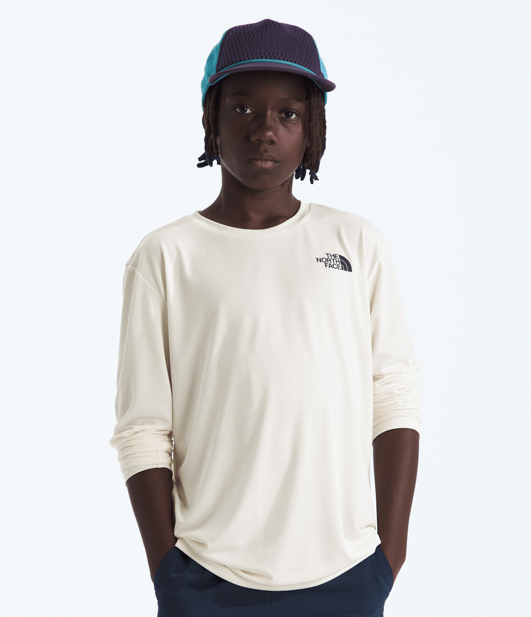 Boys’ & Girls’ 24/7 Long-Sleeve Tee White Dune
