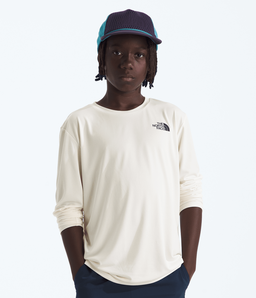 Boys’ & Girls’ 24/7 Long-Sleeve Tee White Dune