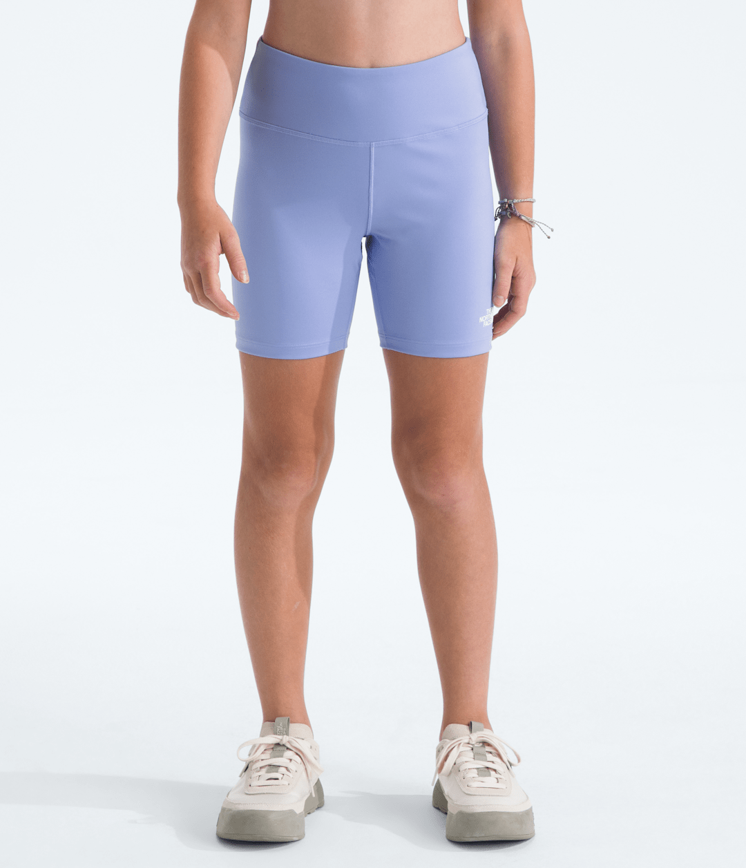 Girls’ Flex Tights Shorts—5'' Periwinkle Glow
