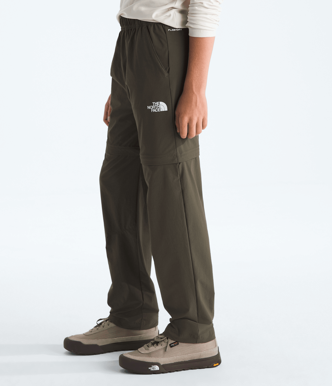 Boys’ & Girls’ Lightweight Convertible Hike Pants New Taupe Green