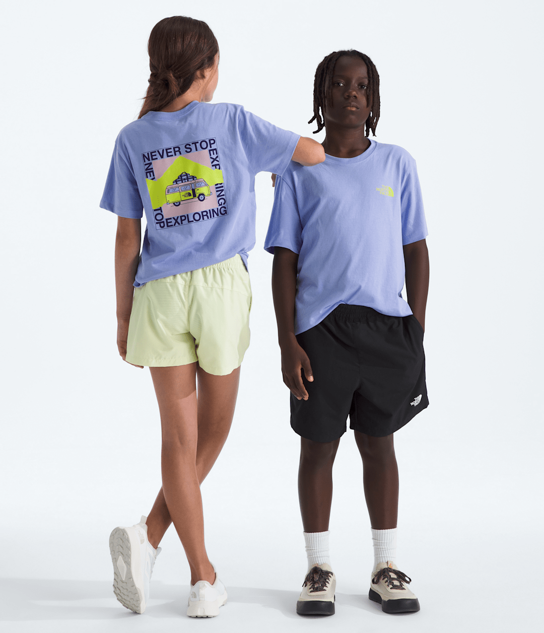 Boys’ & Girls’ Escape The City Regular Short-Sleeve Tee Periwinkle Glow