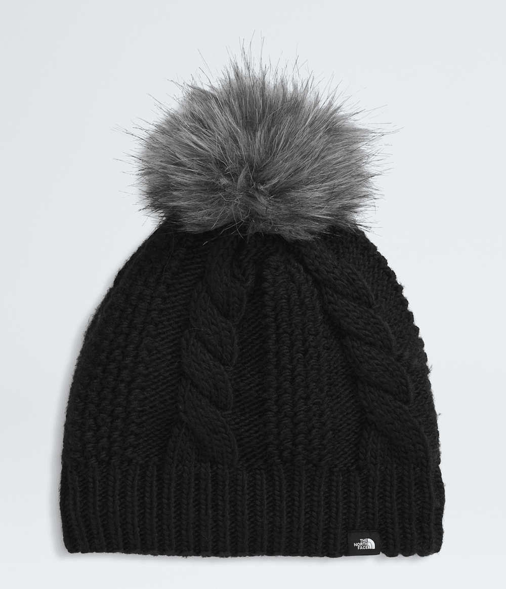 Kids’ Lined Oh Mega Fur Pom Beanie TNF Black