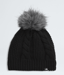 Kids’ Lined Oh Mega Fur Pom Beanie TNF Black