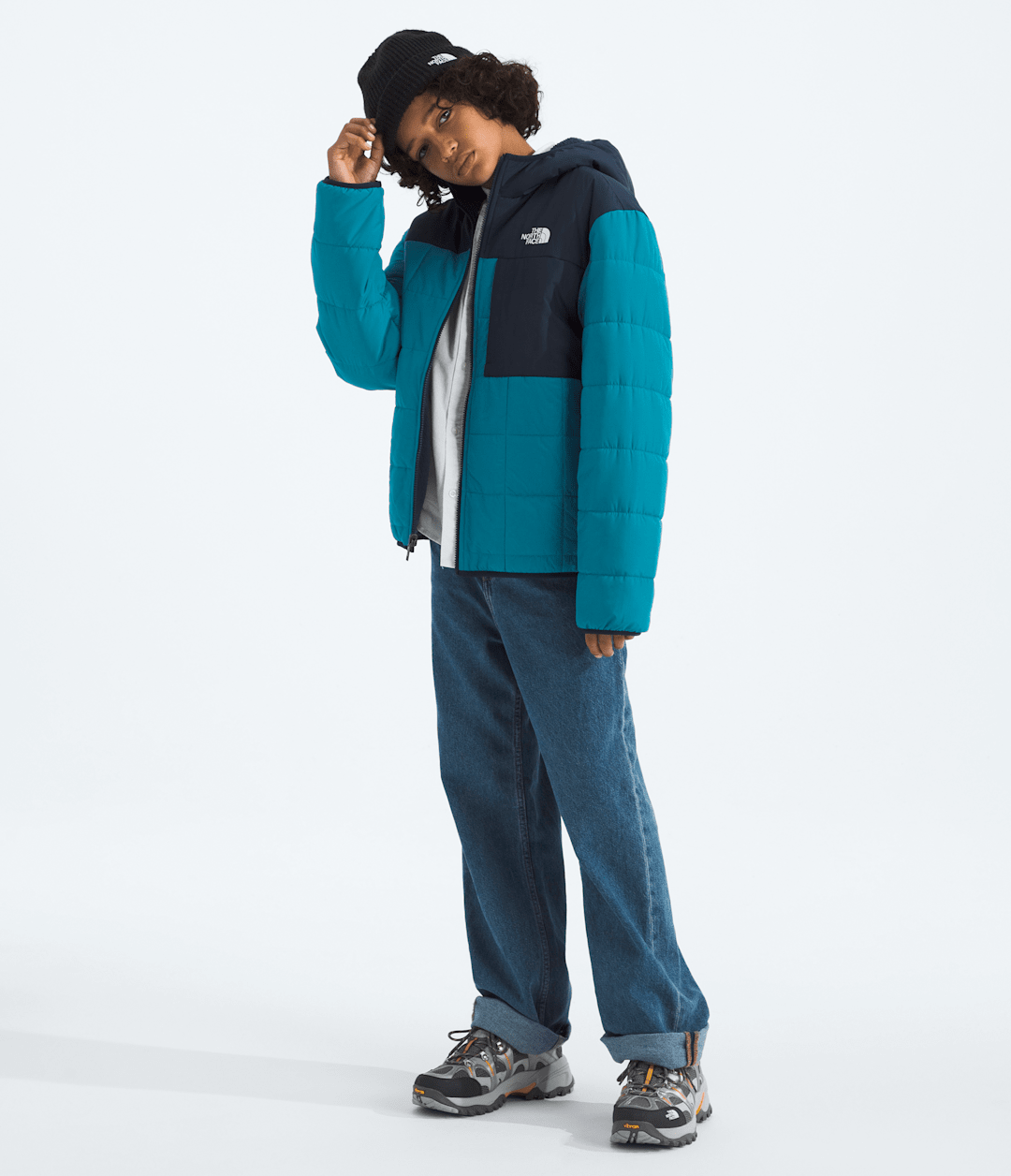 Boys’ Reversible Shasta Full-Zip Hooded Jacket Dusk Blue/Summit Navy