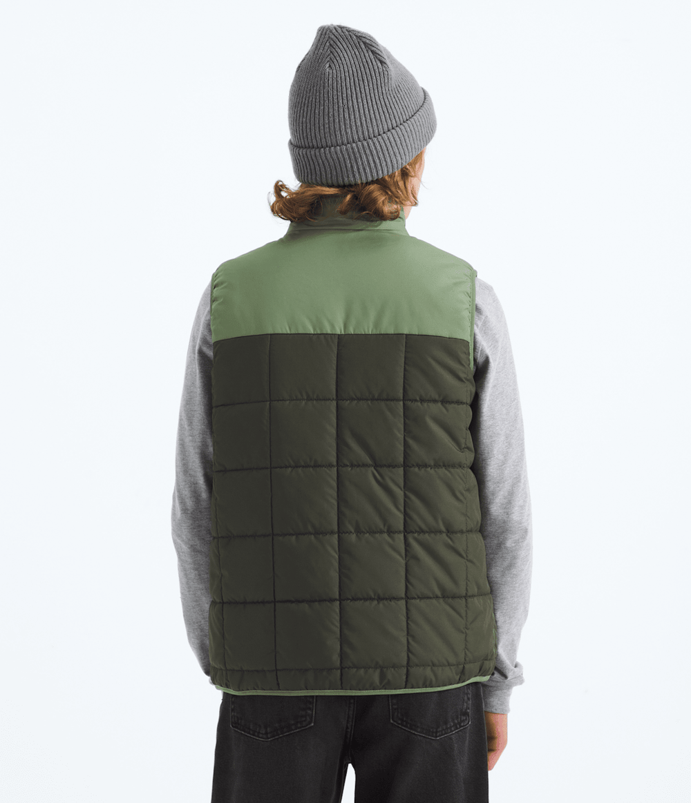 Boys’ Reversible Shasta Vest New Taupe Green/Bark Mist