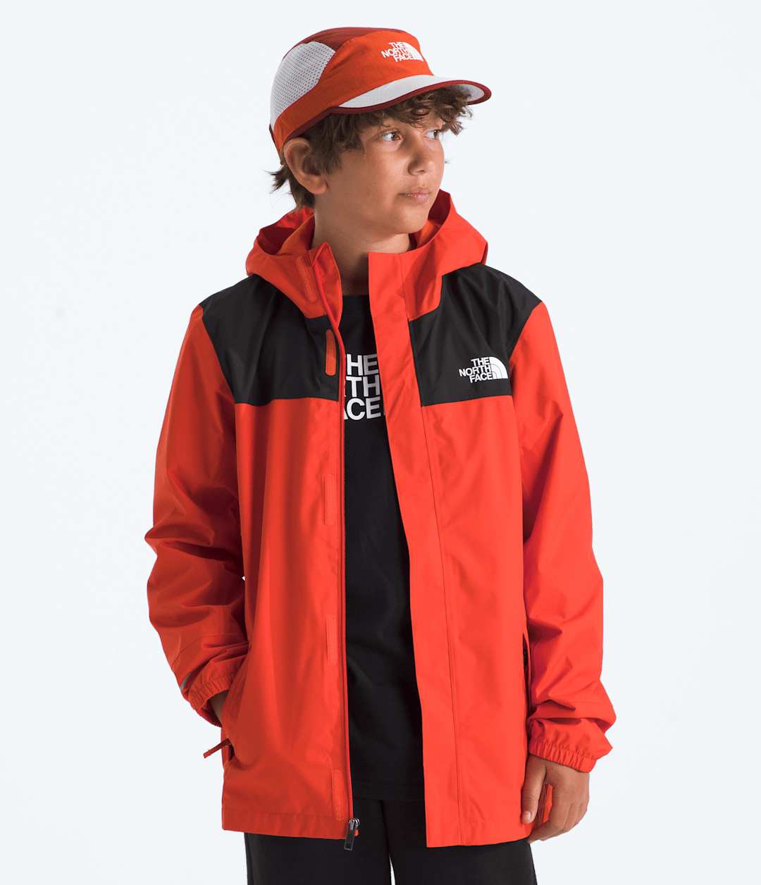 Boys’ Antora Rain Jacket Lava Red