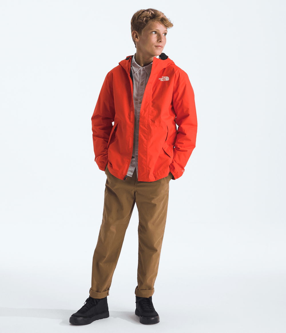 Boys’ Warm Antora Rain Jacket Lava Red