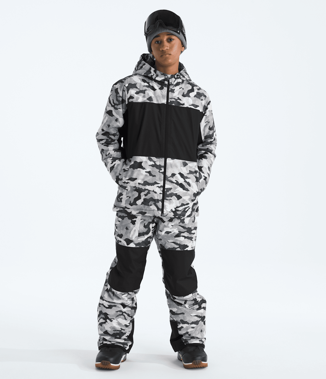 Boys’ Freedom Insulated Pants—Print Smoked Pearl TNF Camo Small Print