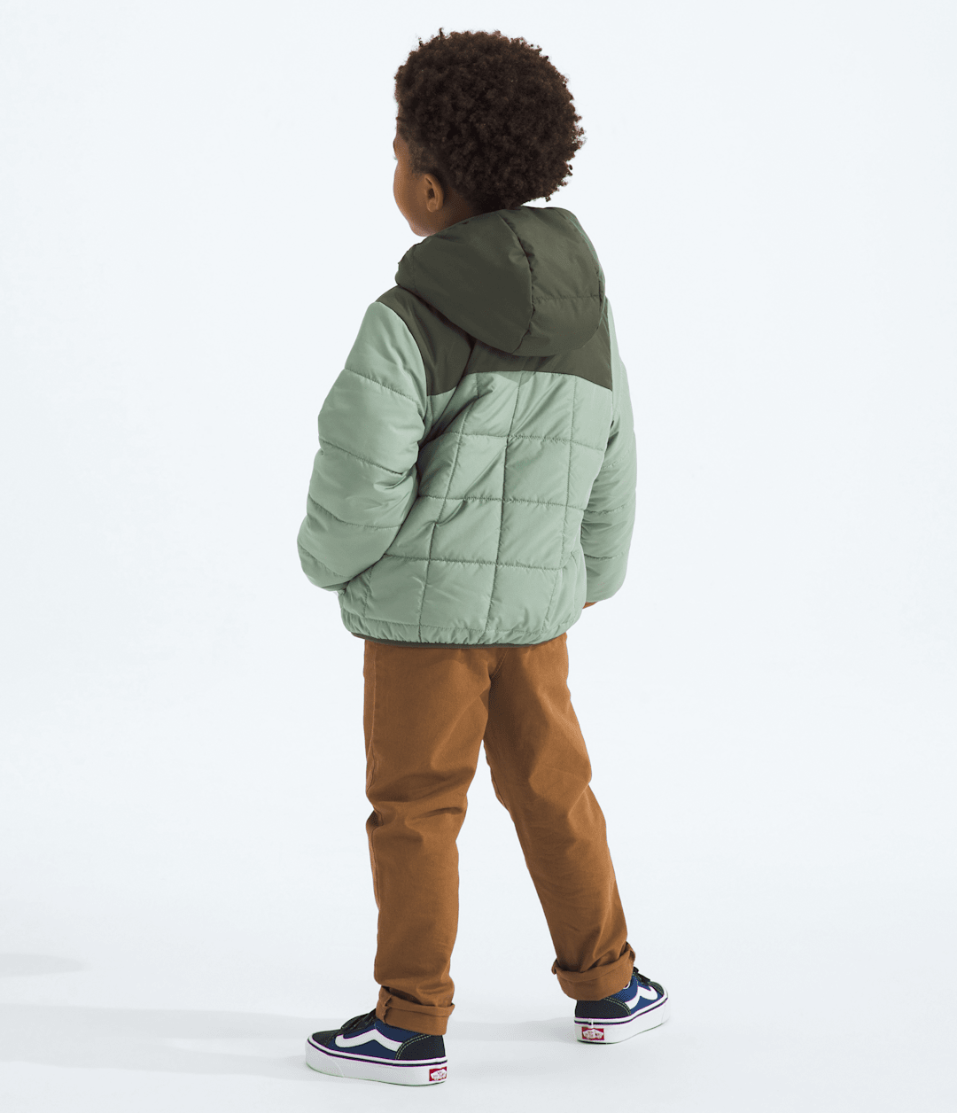 Kids’ Reversible Shasta Full-Zip Hooded Jacket Slate Moss/New Taupe Green