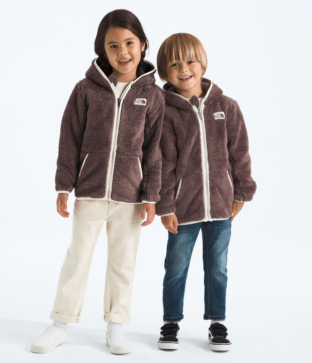 Kids’ Cabin Fleece Hoodie Tawny Quartz/White Dune