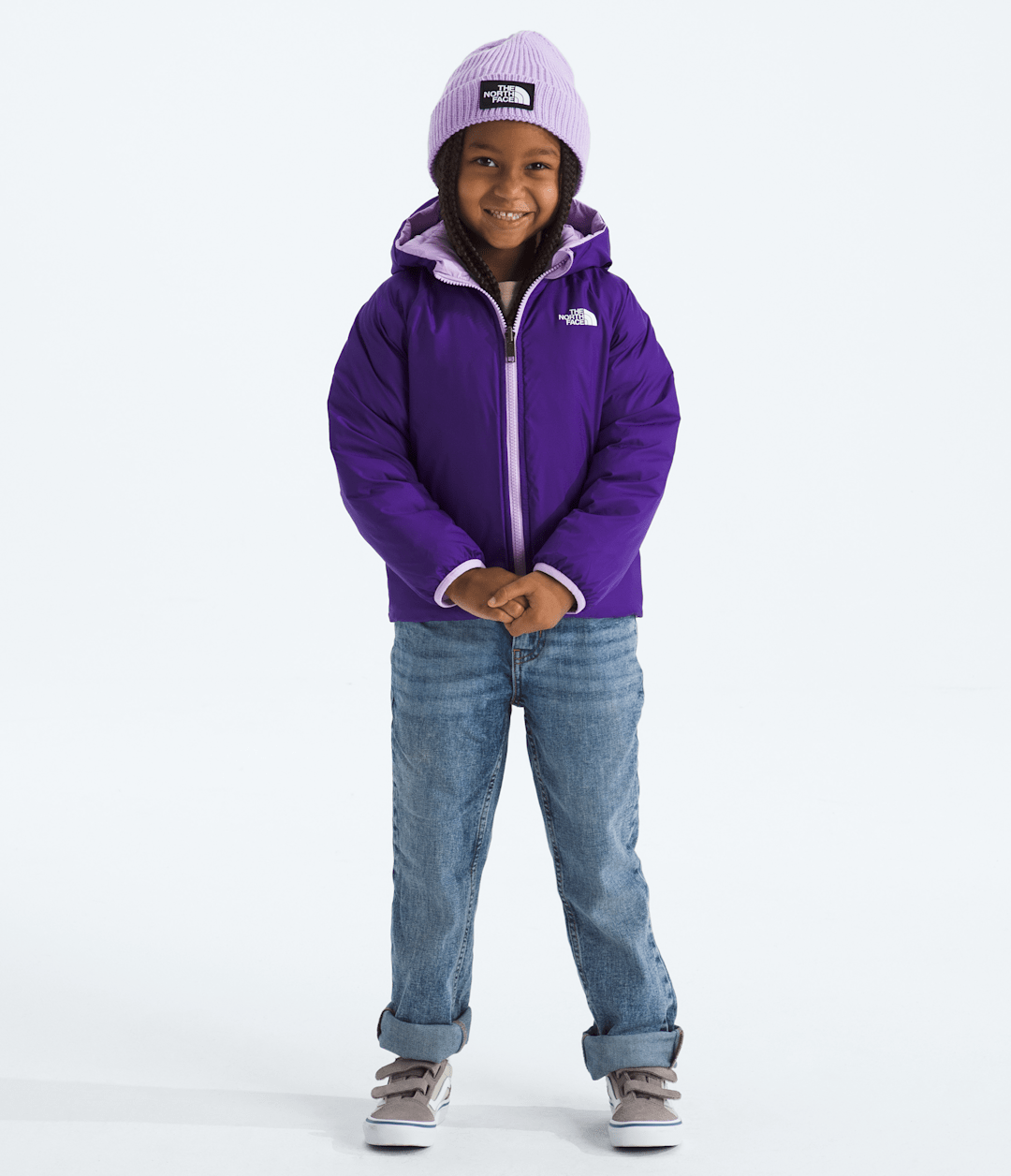 Kids’ Reversible Perrito Hooded Jacket Lite Lilac