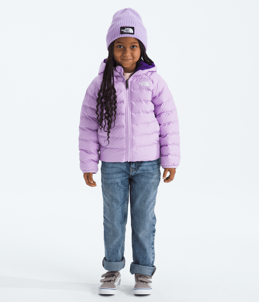 Kids’ Reversible Perrito Hooded Jacket Lite Lilac