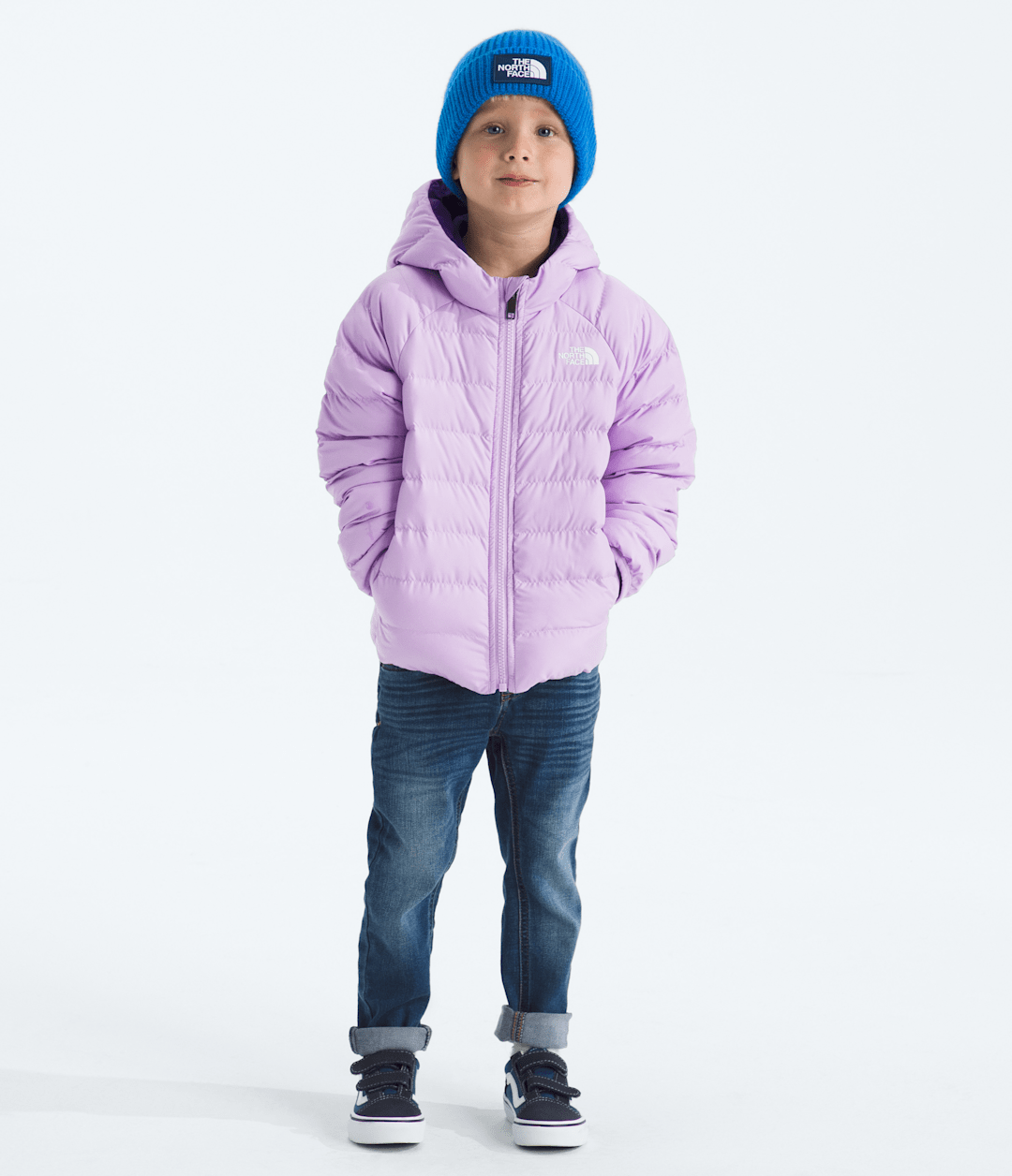 Kids’ Reversible Perrito Hooded Jacket Lite Lilac