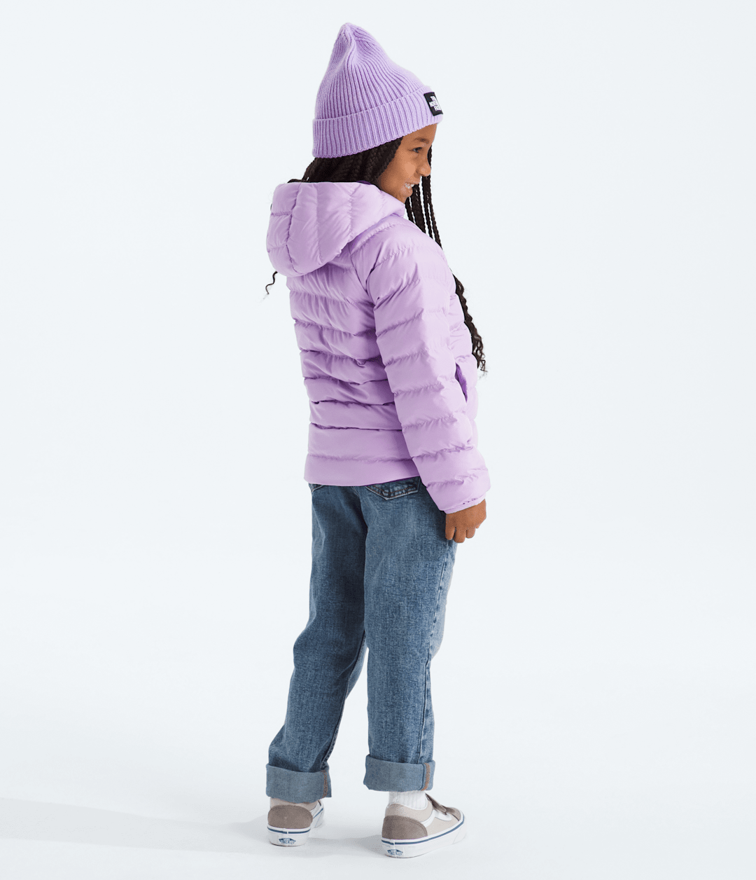 Kids’ Reversible Perrito Hooded Jacket Lite Lilac