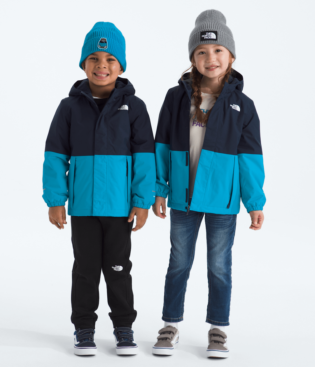 Kids’ Warm Antora Rain Jacket Summit Navy/Meridian Blue