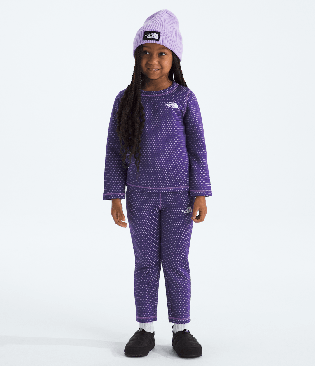 Kids’ DOTKNIT™ Thermal Set Peak Purple