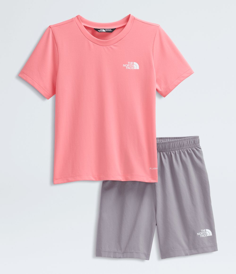 Kids’ 24/7 Set Coral Crush-Transcendent Grey