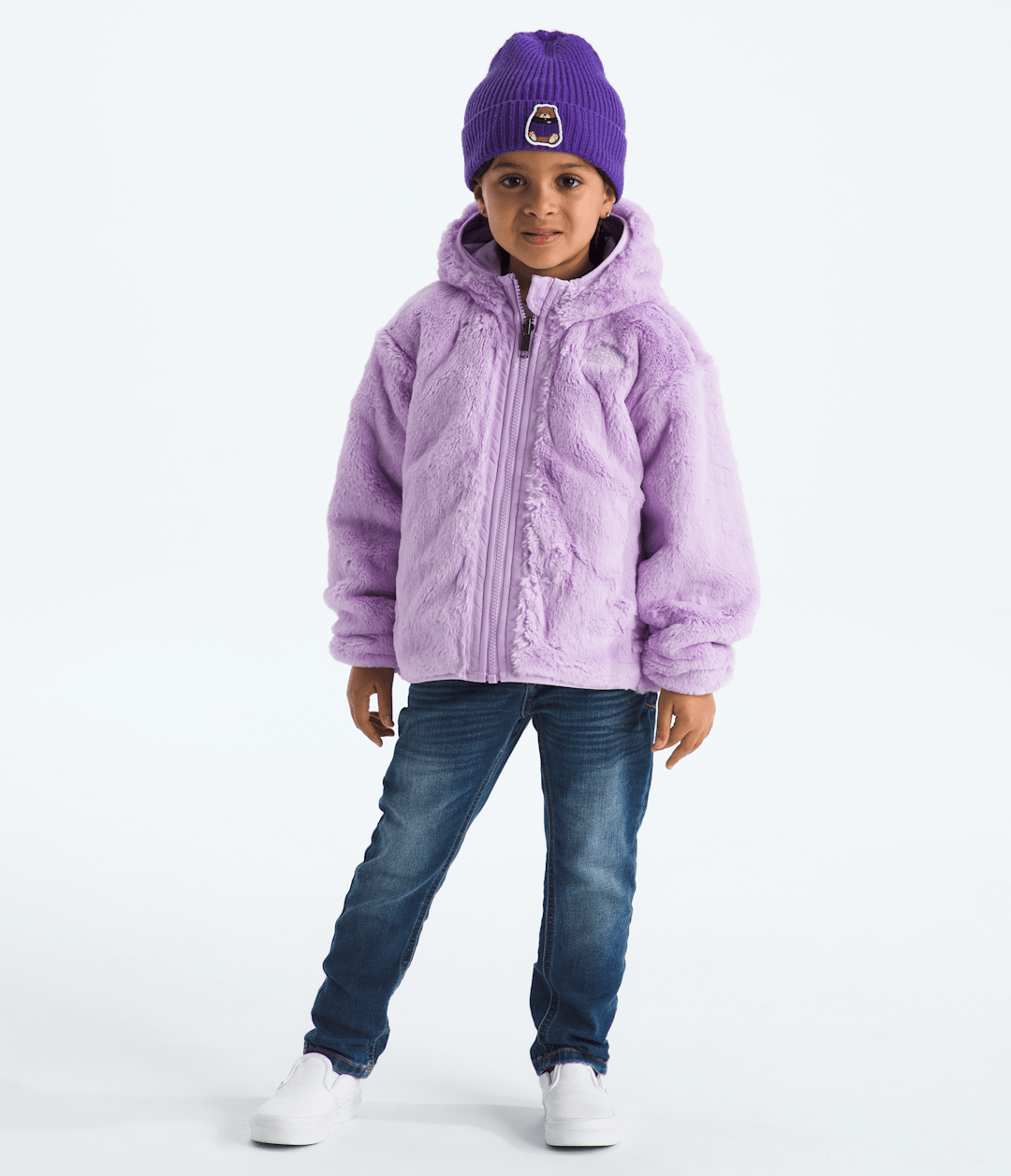 Girls’ Reversible Shasta Full-Zip Hooded Jacket Lite Lilac