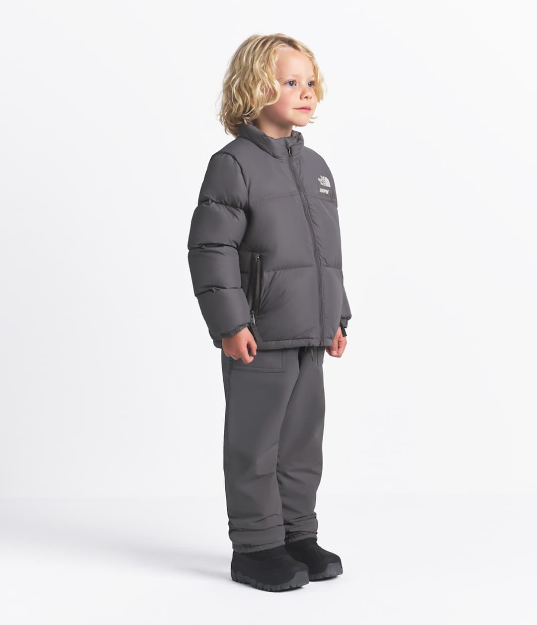 The North Face X SKIMS Kids' 1996 Nuptse Jacket Sk Gunmetal