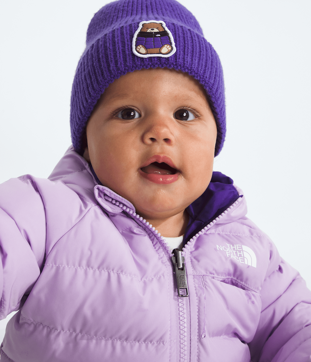 Baby Reversible Perrito Hooded Jacket Lite Lilac