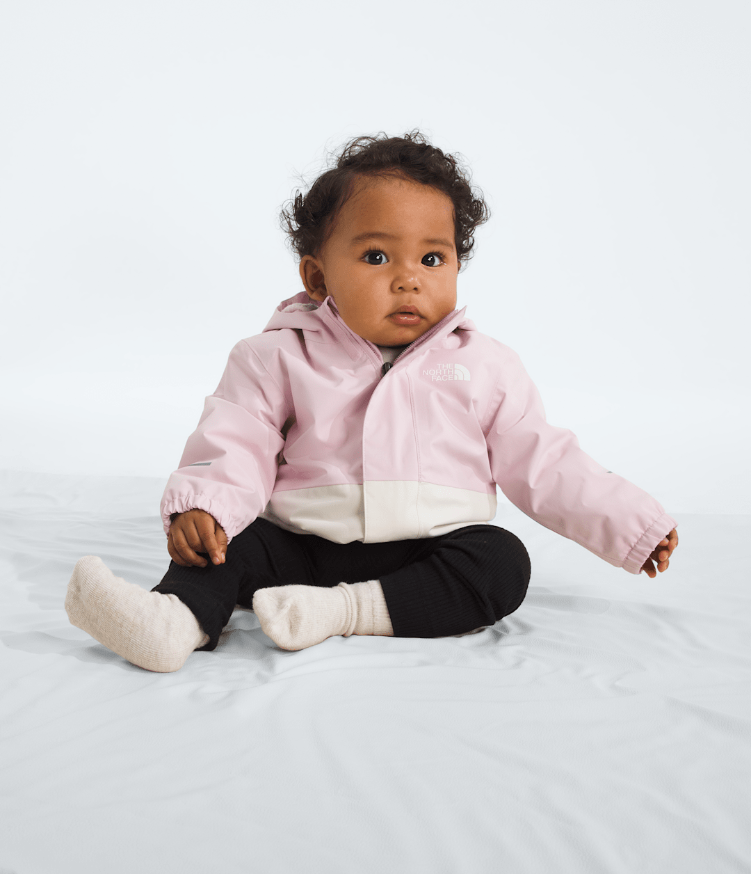 Baby Warm Antora Rain Jacket Pale Blossom/White Dune