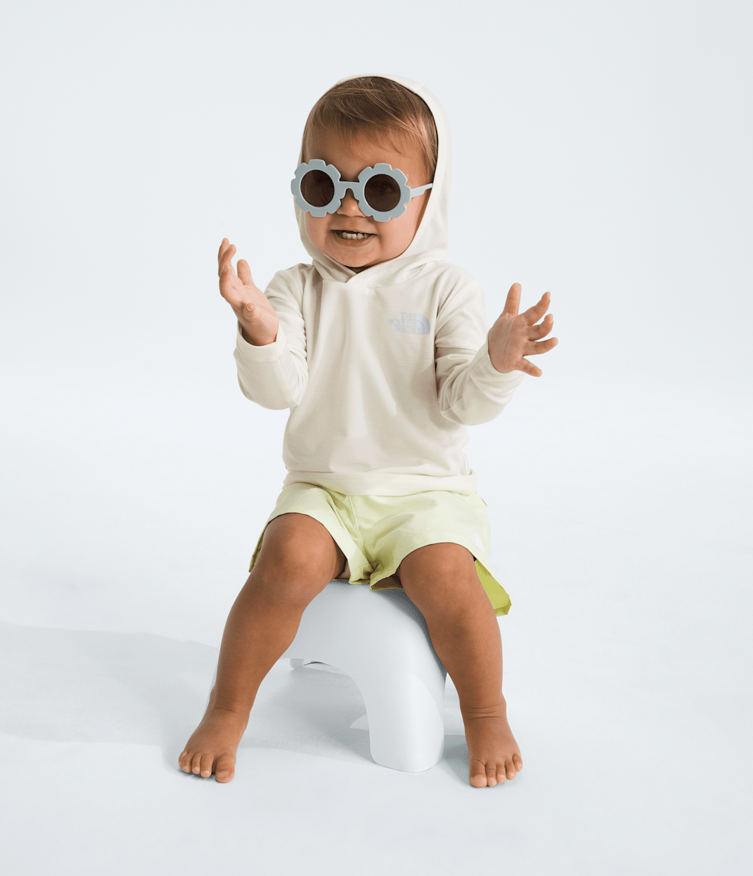 Baby Adventure Eclipse Elevation Hoodie White Dune