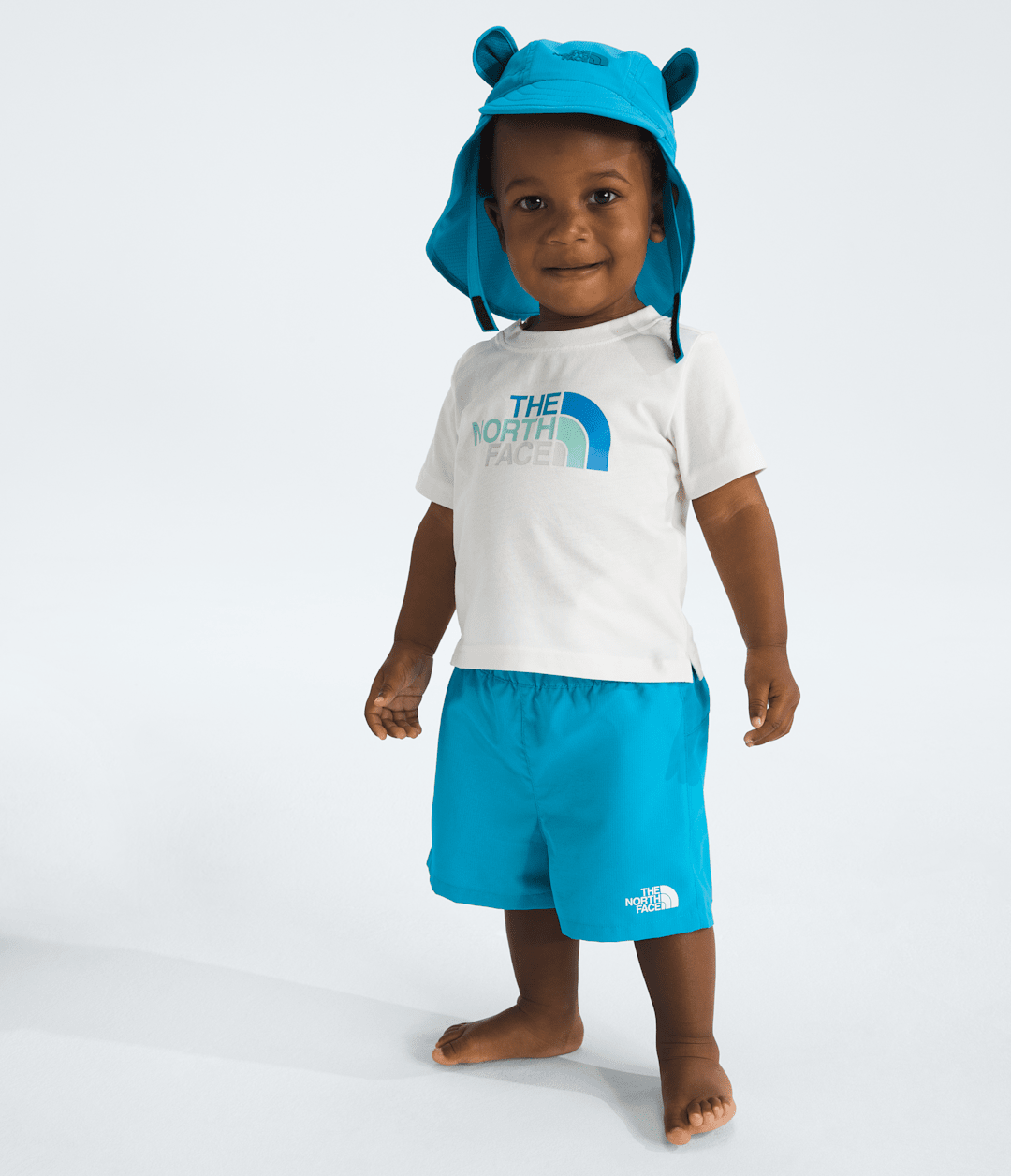 Baby Class V Shorts Meridian Blue Logo Weather Topo Phantom Print