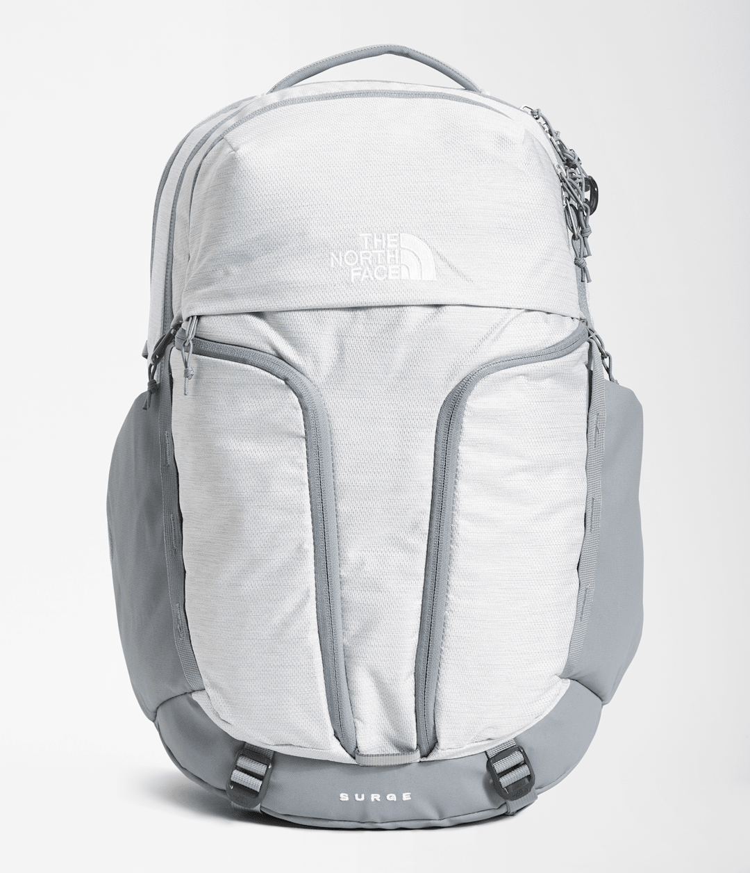 Women’s Surge Backpack TNF White Metallic Melange/Mid Grey