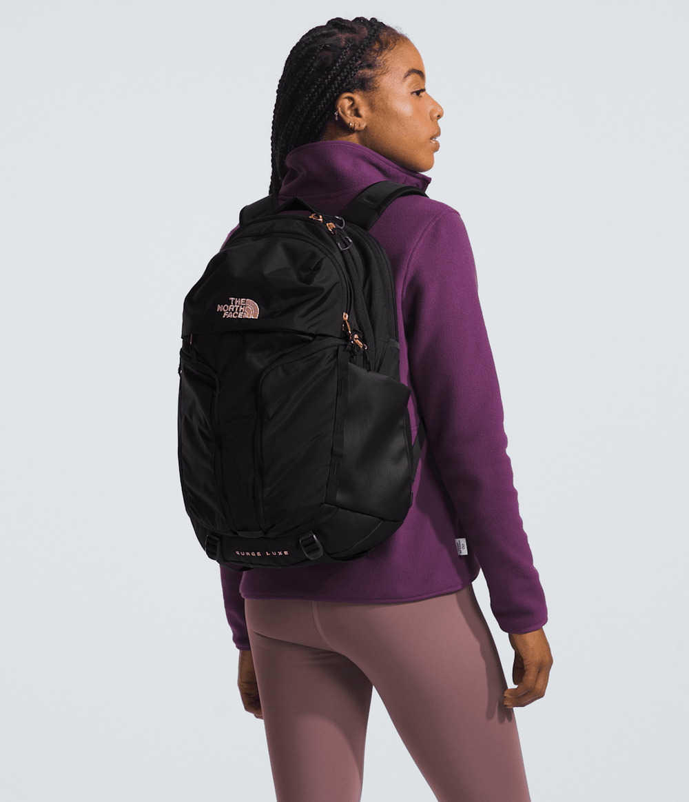 Women’s Surge Luxe Backpack TNF Black/Burnt Coral