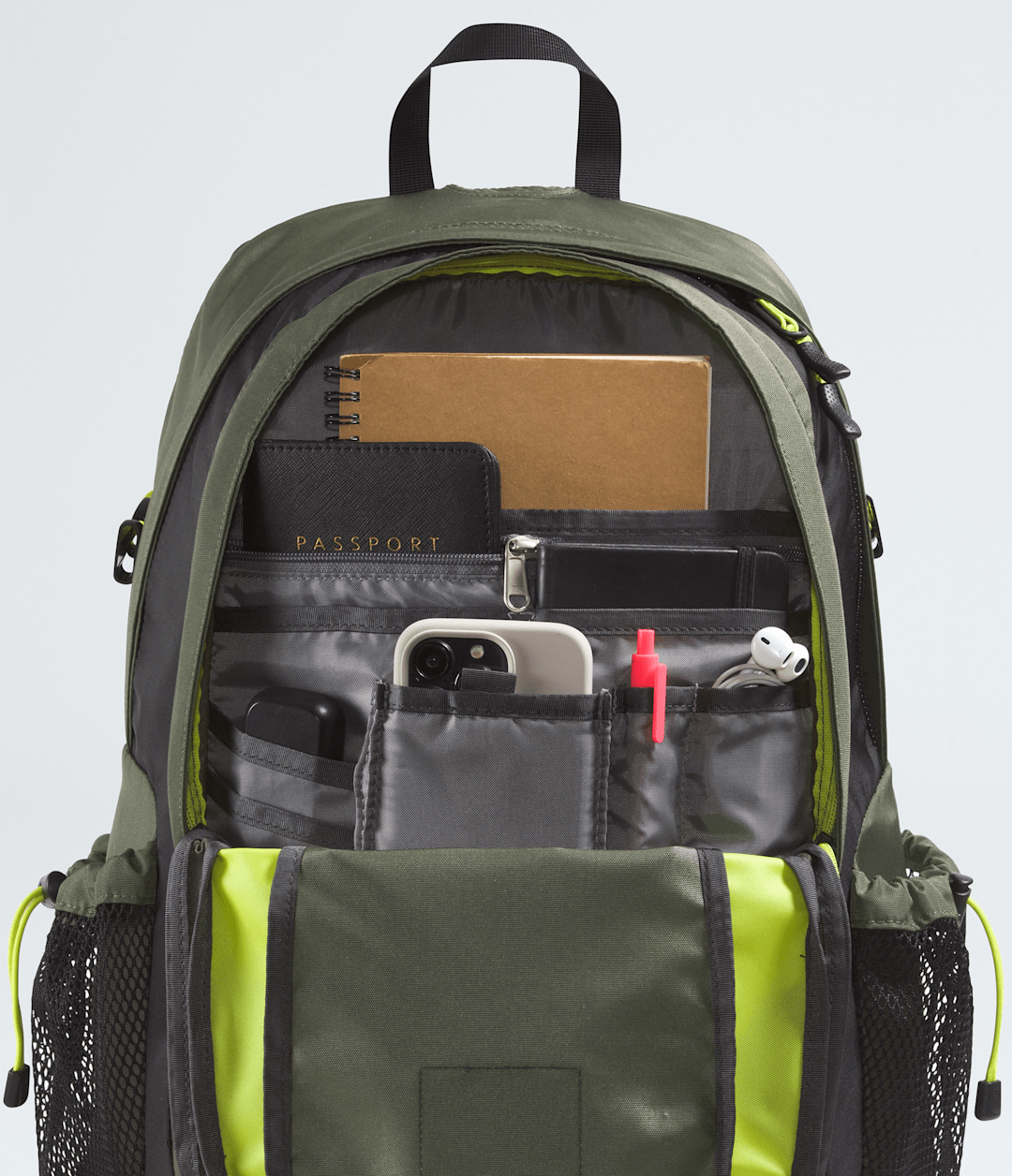 Hot Shot SE Backpack New Taupe Green/TNF Black/Fizz Lime