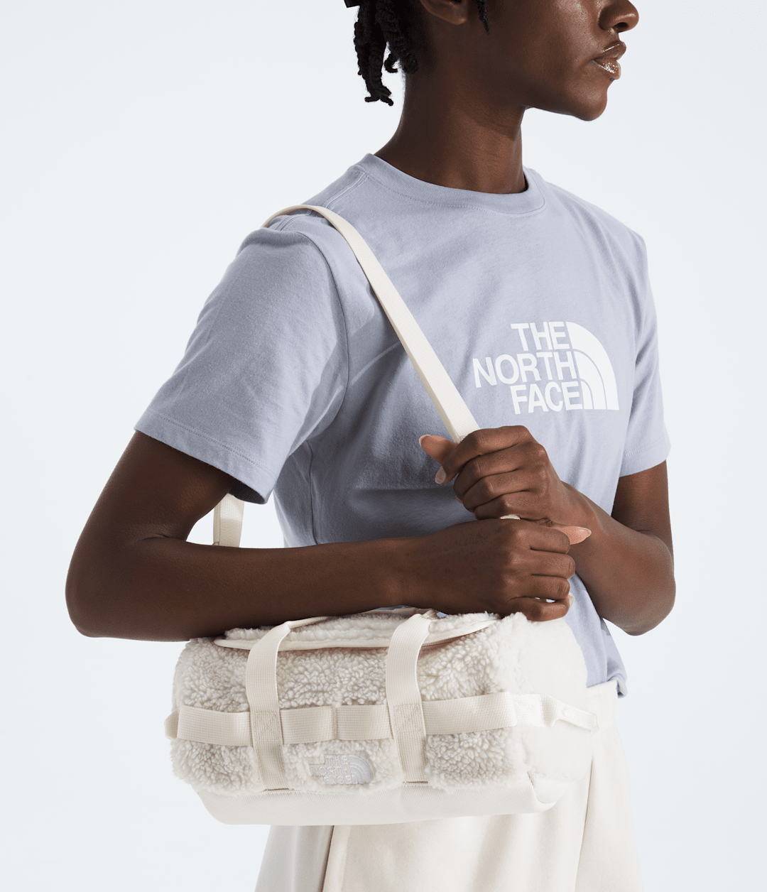 Base Camp High Pile Mini Bag White Dune/TNF White
