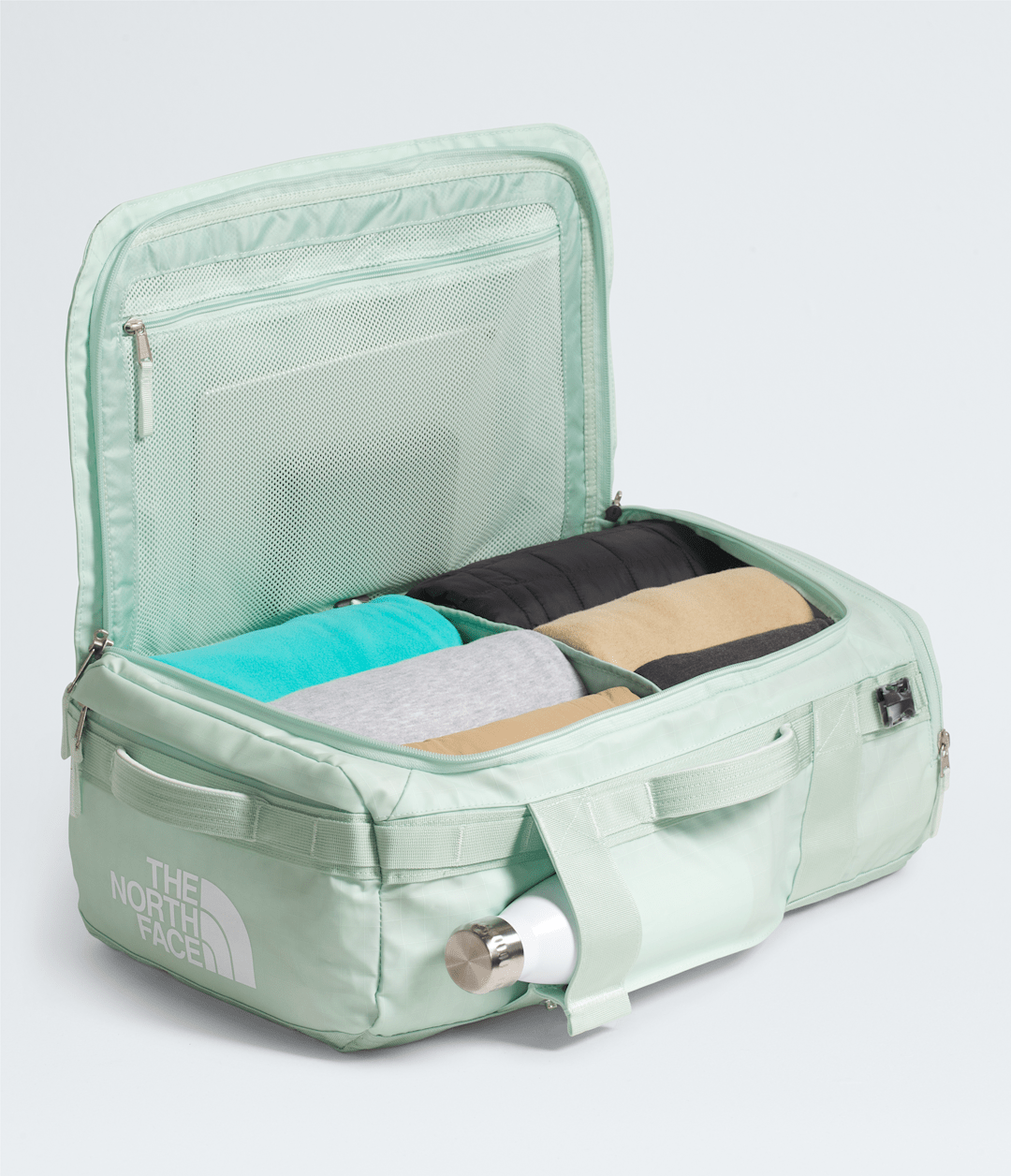 Base Camp Voyager Duffel—32L Opal Frost-Pearl Stone-Tnf White