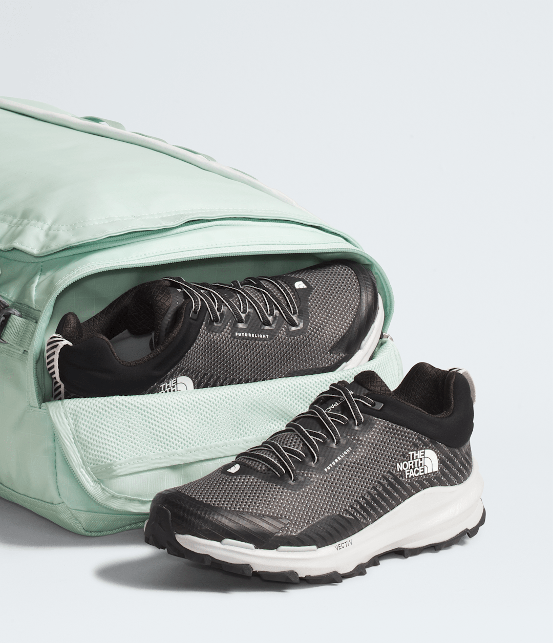 Base Camp Voyager Duffel—32L Opal Frost-Pearl Stone-Tnf White