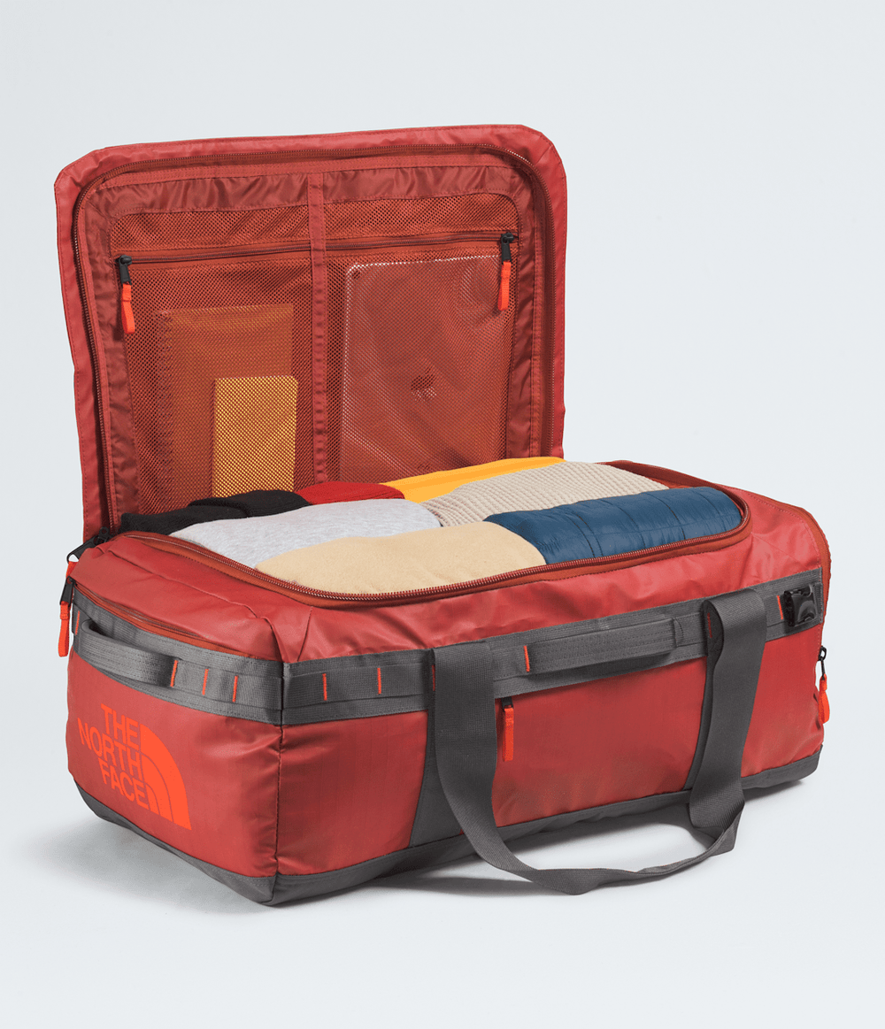 Base Camp Voyager Duffel—62L Iron Clay-Anthracite Grey-Lava Red