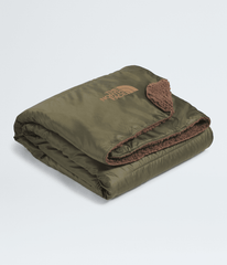Wawona Fuzzy Blanket New Taupe Green/Smokey Brown