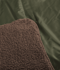 Wawona Fuzzy Blanket New Taupe Green/Smokey Brown