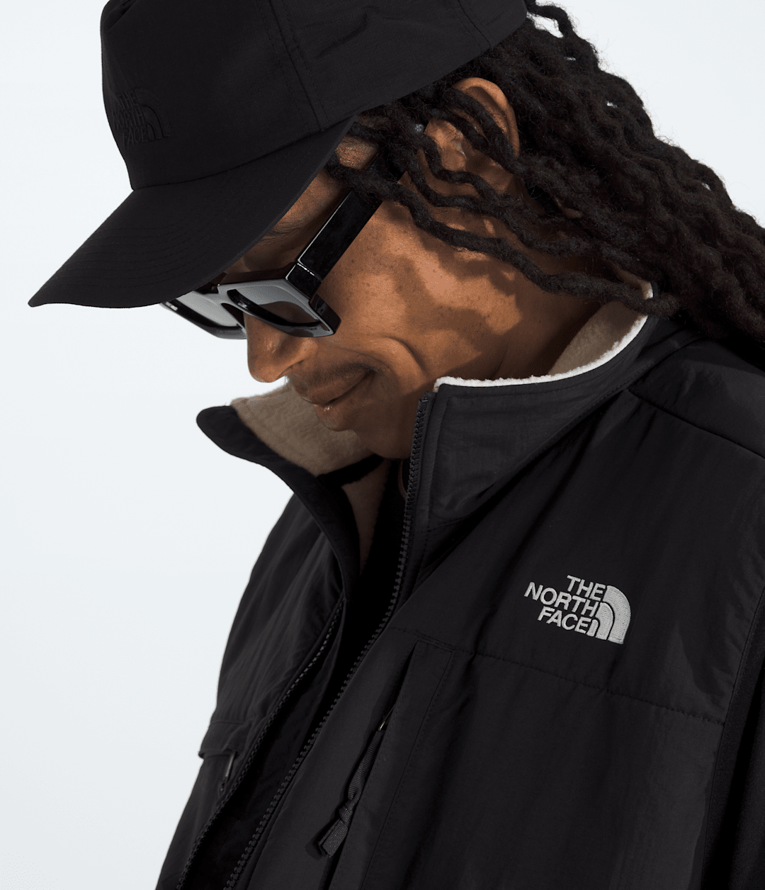 Men’s Retro Denali Vest White Dune/TNF Black