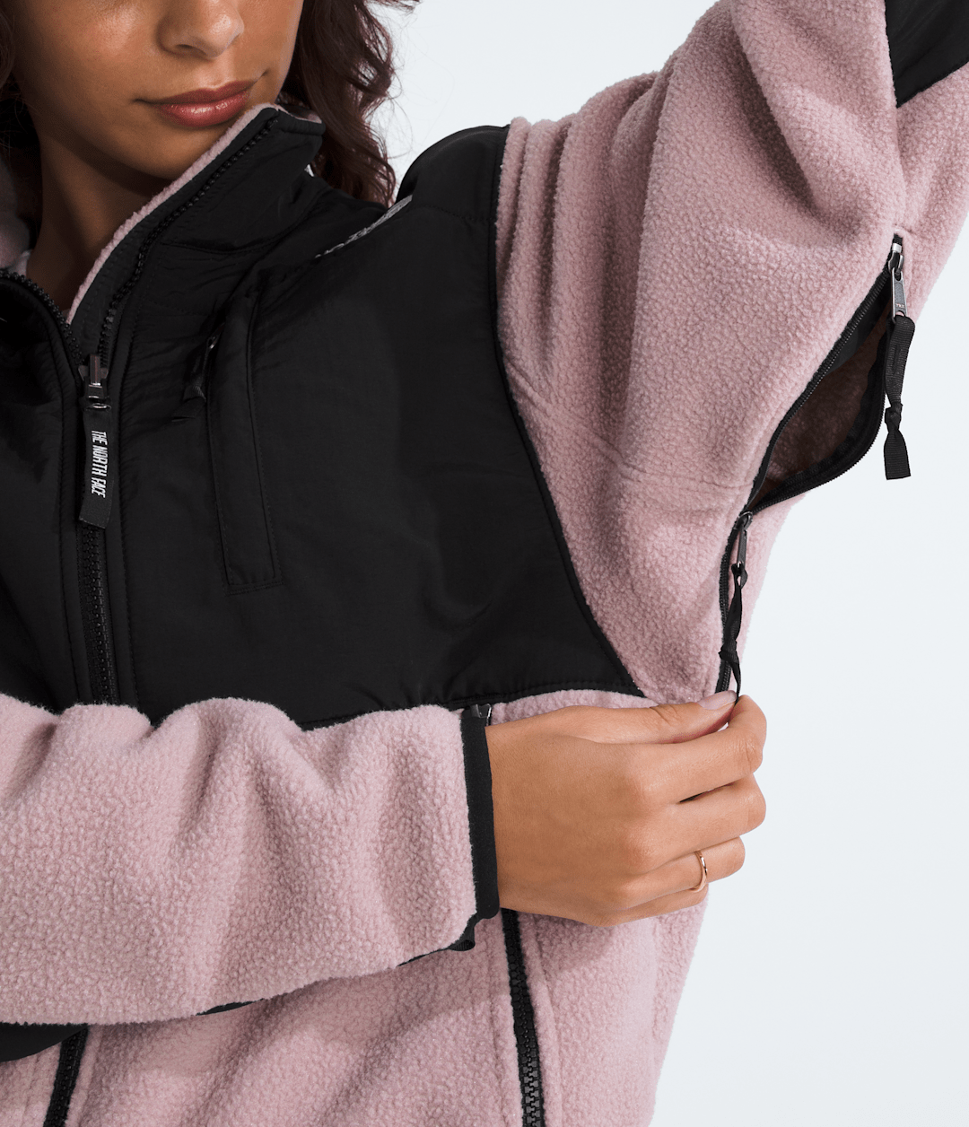 Women’s Retro Denali Jacket Metal Pink-Tnf Black