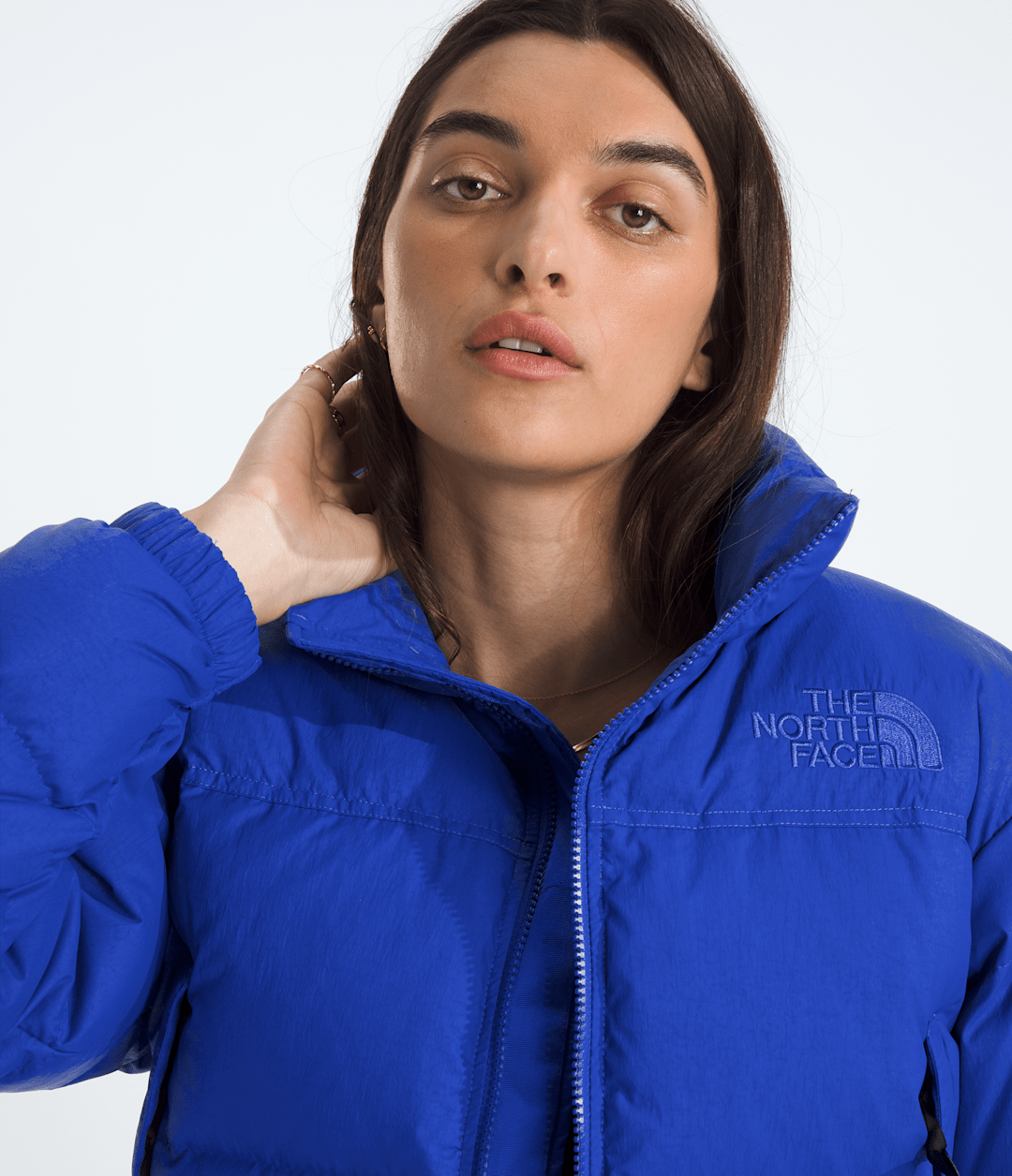 Women’s Nuptse Short DTM Jacket TNF Blue