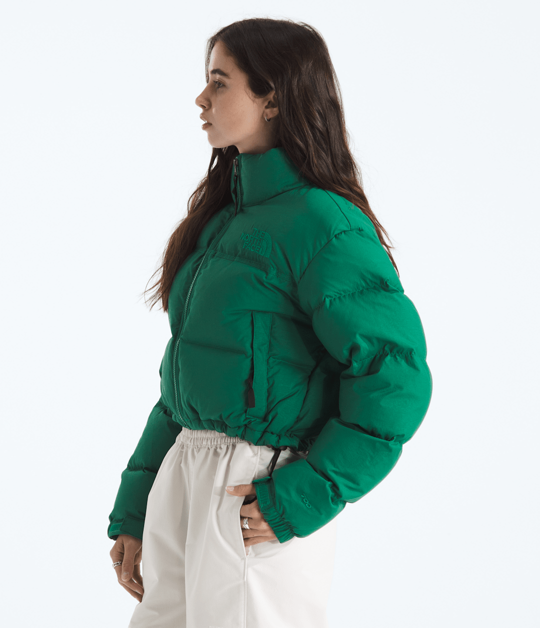 Women’s Nuptse Short DTM Jacket Evergreen