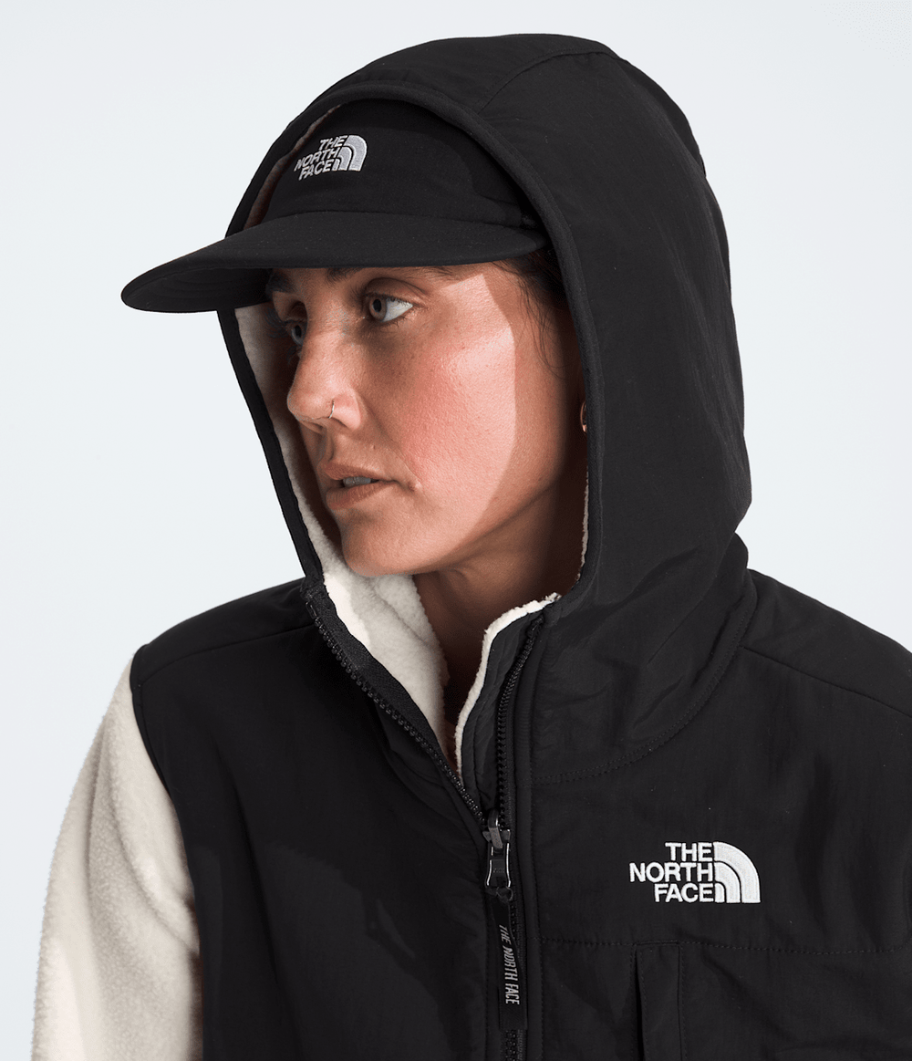 Women’s Retro Denali Hoodie White Dune/TNF Black