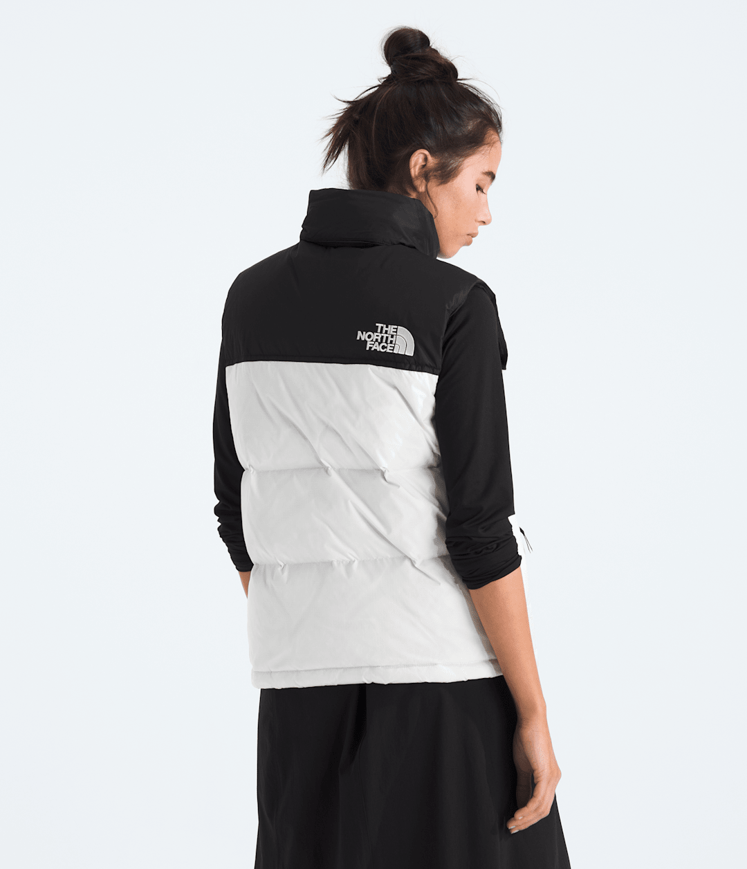 Women’s 1996 Retro Nuptse Vest White Dune/TNF Black/Recycled Down