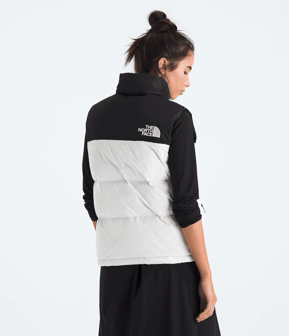 Women’s 1996 Retro Nuptse Vest White Dune/TNF Black/Recycled Down