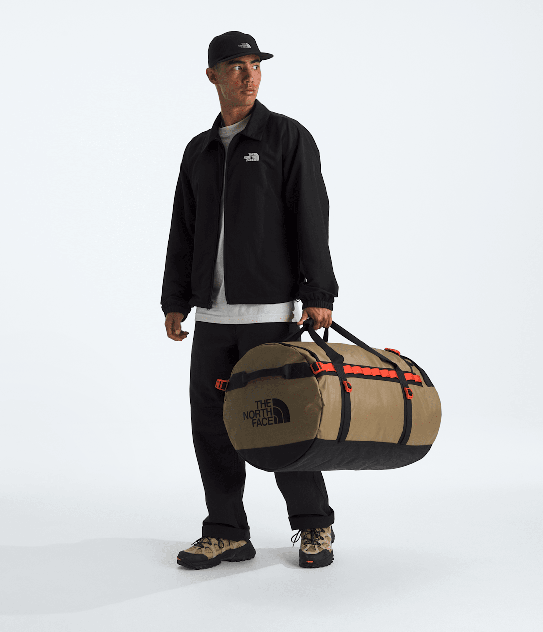 Base Camp Duffel—L Cedar-Tnf Black-Lava Red