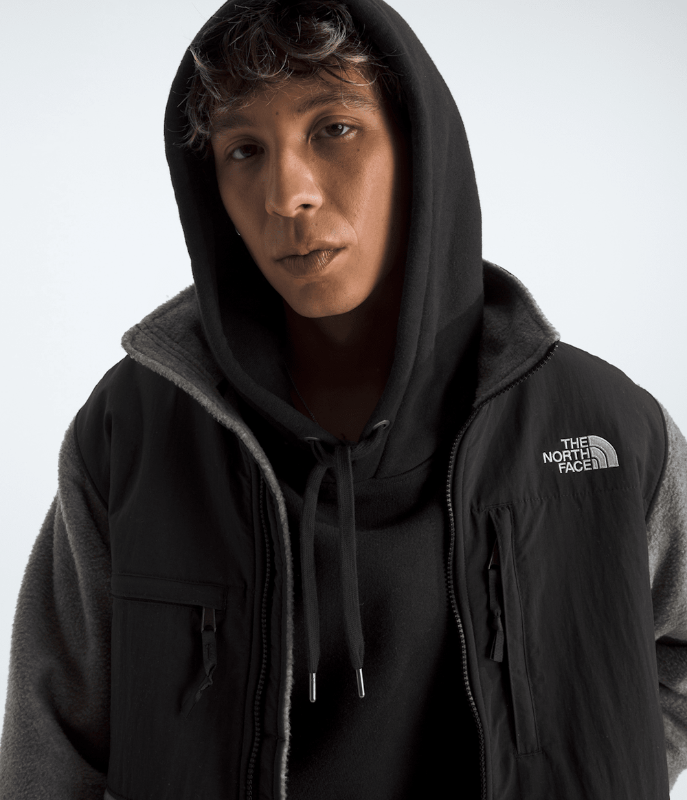 Men’s Retro Denali Jacket TNF Mid Grey Heather/TNF Black