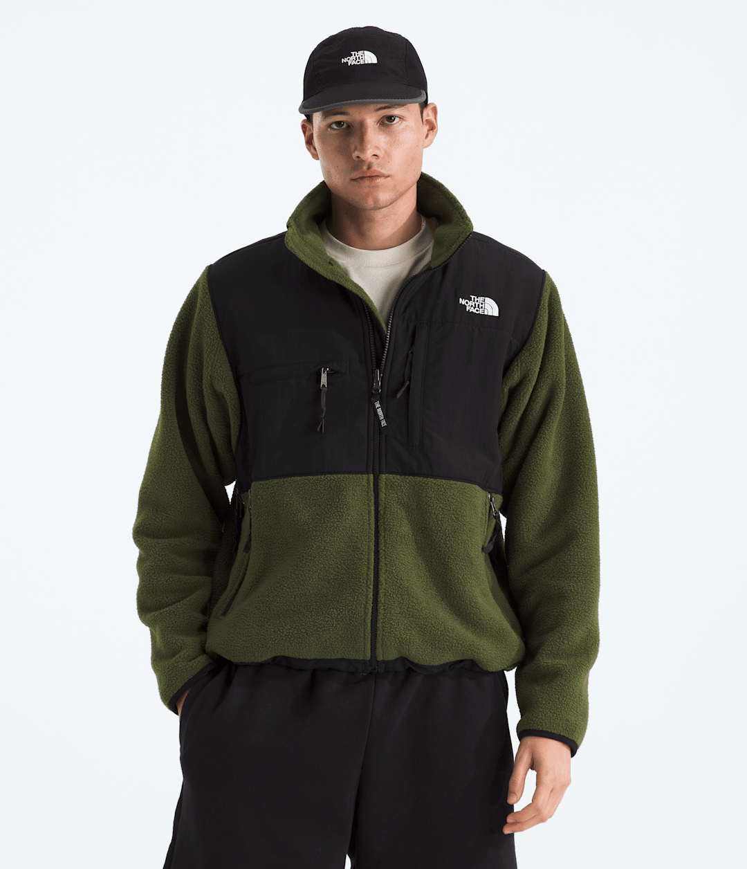 Men’s Retro Denali Jacket Woodland Green-Tnf Black