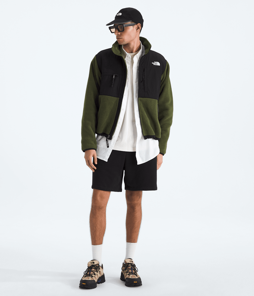 Men’s Retro Denali Jacket Woodland Green-Tnf Black