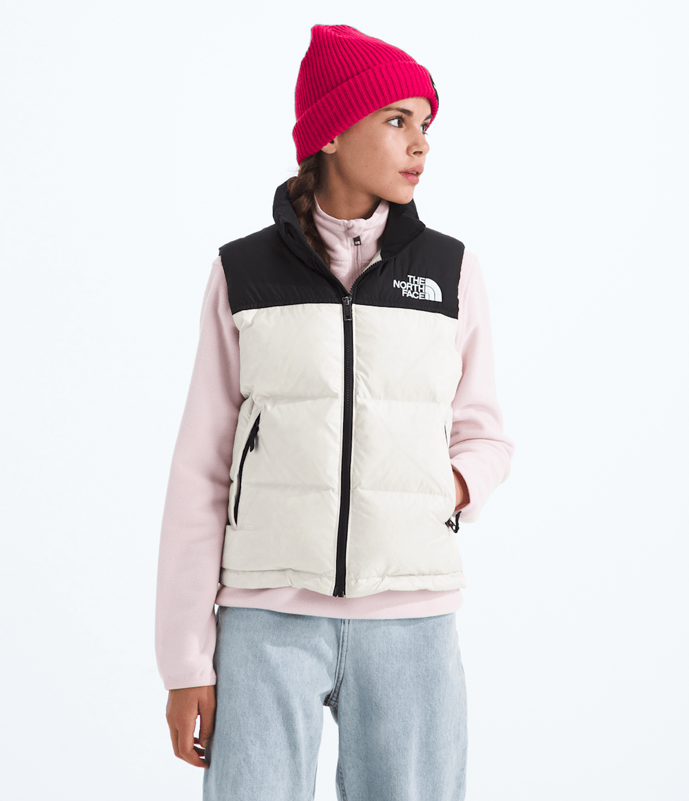 Boys’ & Girls’ 1996 Retro Nuptse Vest White Dune