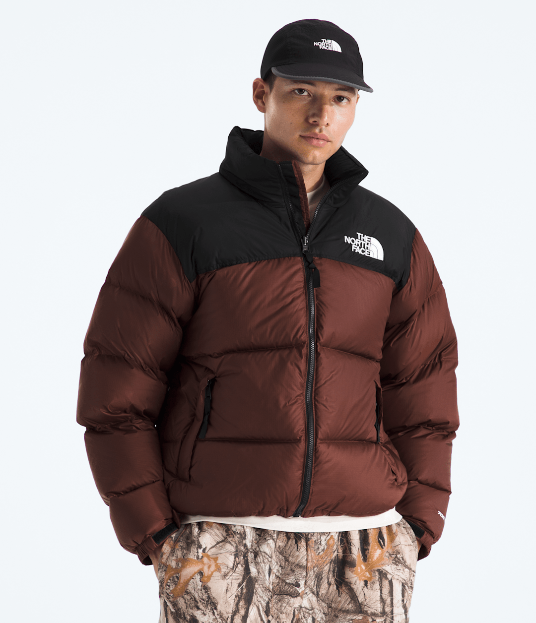 Men’s 1996 Retro Nuptse Jacket Ember Soil/TNF Black
